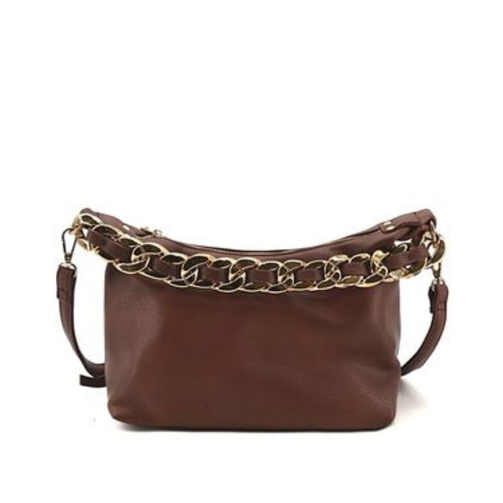 LIKE DREAMS Penelope Braided Gold Chain Crossbody Bag